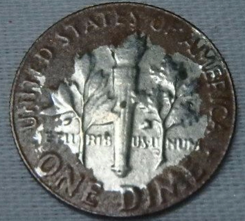 1968-Roosevelt-Dime-Unusual-Size-&-Color